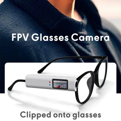2.7K HD FPV Glasses Camera Wearable WiFi Video Camcorder 110°Wide Angle Lens Anti-shake 0.96" APP Control FPV Camera