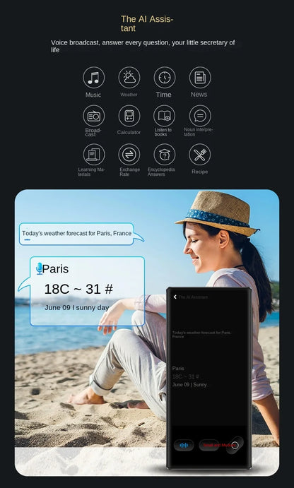 Portable S35 Translator Device Big Screen 148 Languages Voice Tradutor Intelligent Real-time Translating Offline Translation