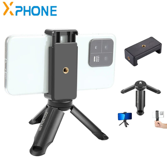 PULUZ Mini Portable Folding Plastic Stand Tripod Tripode&Universal Phone Clamp Bracket Smartphones Holder Clip for xiaomi,huawei