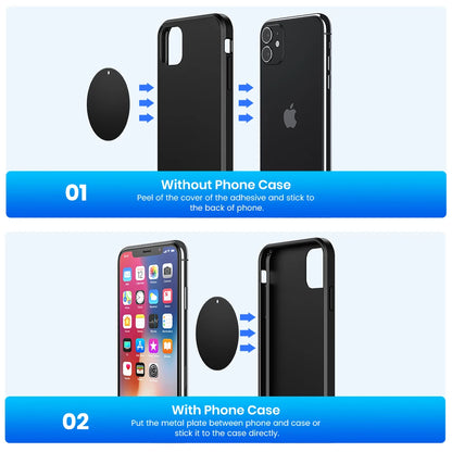 TOPK MagneticCarPhoneHolder Mount - Enhanced Version Strong Magnet 360° RotationHigh/LowTempResistant with Improved Adhesion
