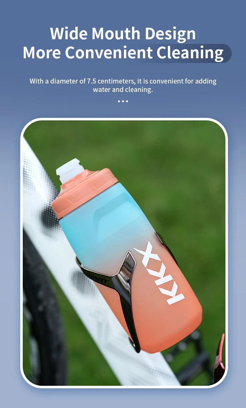 KKX Outdoor Sports Bottle 620ml/750ml Bicycle Bottle MTB Road Gravel Bike Water Bottle  PP5 Portable Large Capacity Drink Kettle