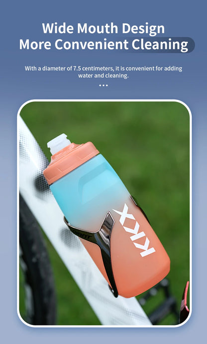 KKX Outdoor Sports Bottle 620ml/750ml Bicycle Bottle MTB Road Gravel Bike Water Bottle  PP5 Portable Large Capacity Drink Kettle
