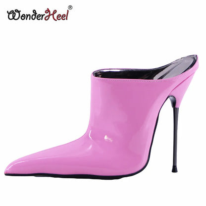 Wonderheel 2022 New High heel 14cm Stiletto Heel Extreme Long Pointed Toe Sexy Women Fashion Nightclub Slip On Short Boots