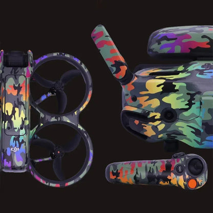 Stickers Skin Set Protective Film for DJI Avata 2 Motion Rocker 3 Goggles 3 Anti-scratch Protective Film Refit Decals Accessory