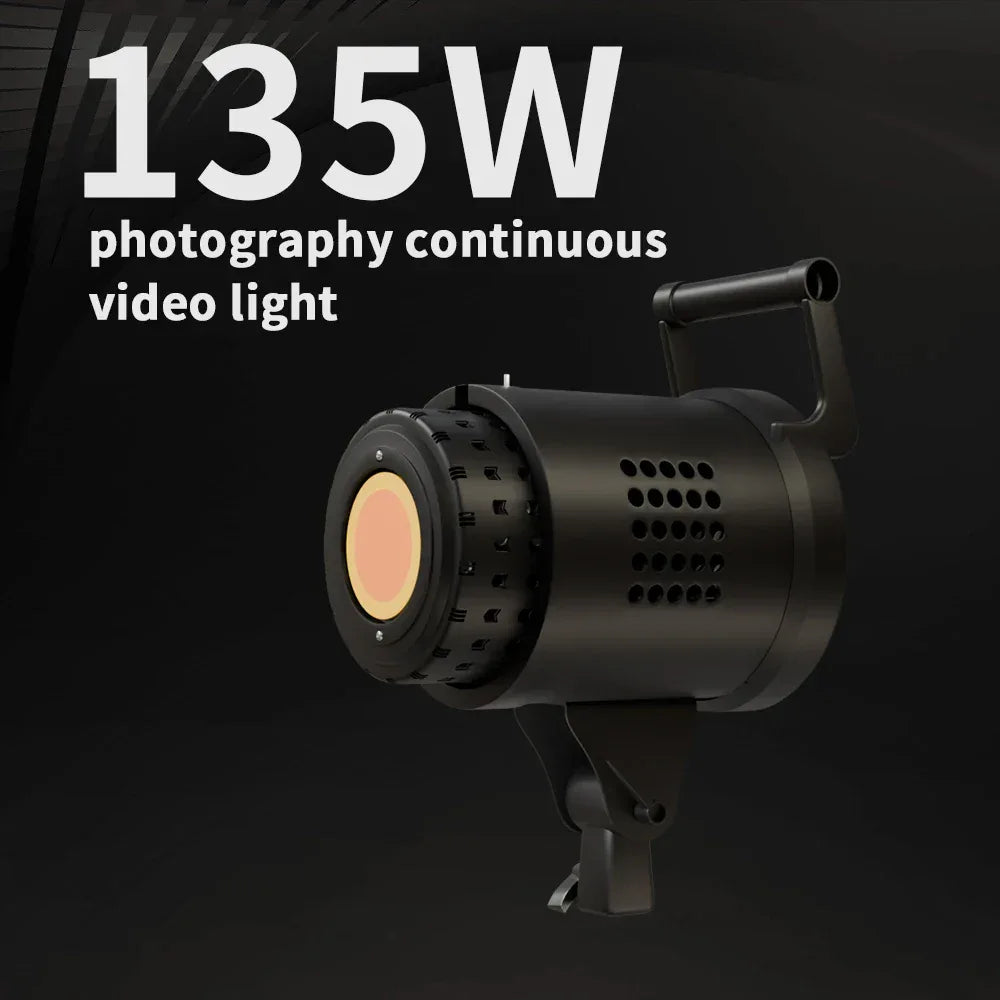 135W Photography LED Video Light  Daylight-Balanced Sun Lamp for Portrait Flash Studio Accessories Youtube Live