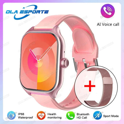 2.01'' Sports SmartWatch Fitness Clock Health Monitor Waterproof Smartwatch Wireless Call Watches For Men Women IOS Andriod 2025