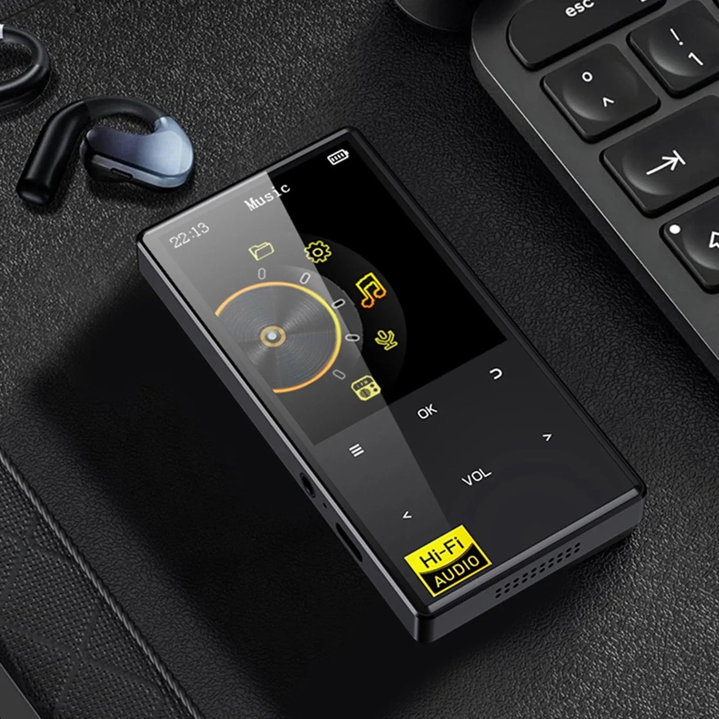 Hi-Fi MP3 Player with Bluetooth and WiFi Lossless DSD High Definition Portable Hi-Fi Digital Audio Music Player Voice Recorder