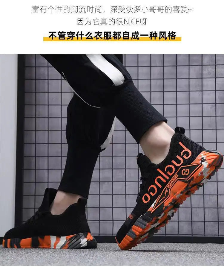 Men Sneakers Mesh Casual Shoes Lac-up Men Shoes Lightweight Vulcanize Shoes Walking Sneakers Man Running Gym Shoes2024