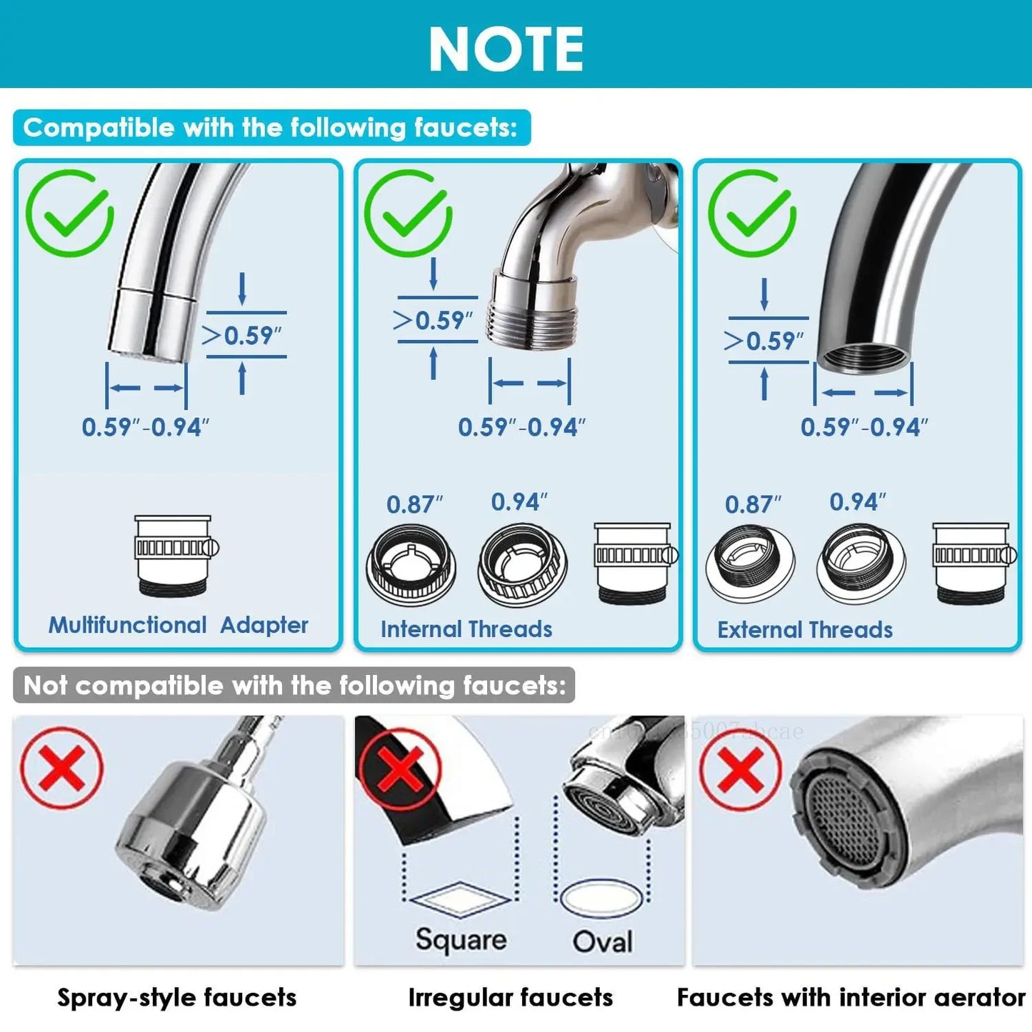 Faucet Tap Water Filter Purifier System, Reduces Lead, Chlorine & Bad Taste NSF Certified 320-Gallon Kitchen