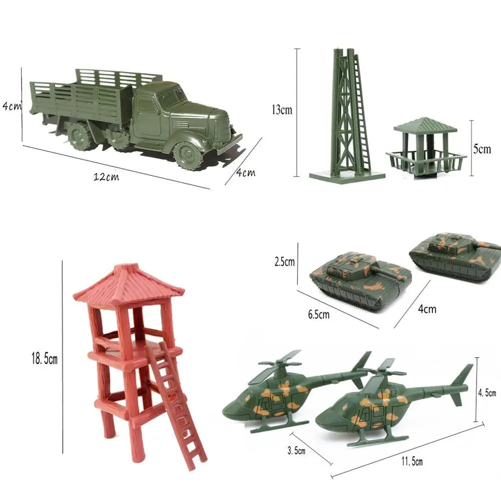 1Set Military Scene Accessories German Army Base Barbed Wire Building Block Fence Isolation Net Door Parts MOC Bricks Toys Kids