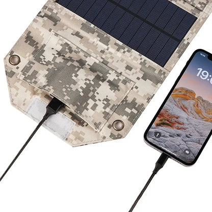 60W-100W Solar Panel 4/5/6 Fold Portable Power Supply Outdoor Emergency USB Mobile Phone Charging with 3 USB Output Cable