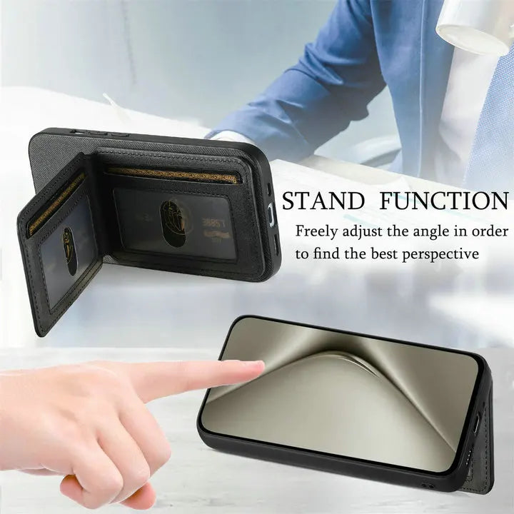 RFID Leather Luxury Case for Huawei Pura 70 Pro Plus 5G Card Cover Flip Back Shell Huawei Pura 70 Ultra Pura70 Pro+ Phone Cover