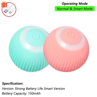 This Interactive Spherical Toy for Cats Features an Automatically Rotating Tail Ball Design and Is Rechargeable Electric Pet Toy