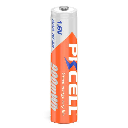 PKCELL 4PC 1.6V 900mWh Ni-Zn AAA Rechargeable Battery AAA batteries pack with NiZn Charger for NIZN AA/AAA Battery