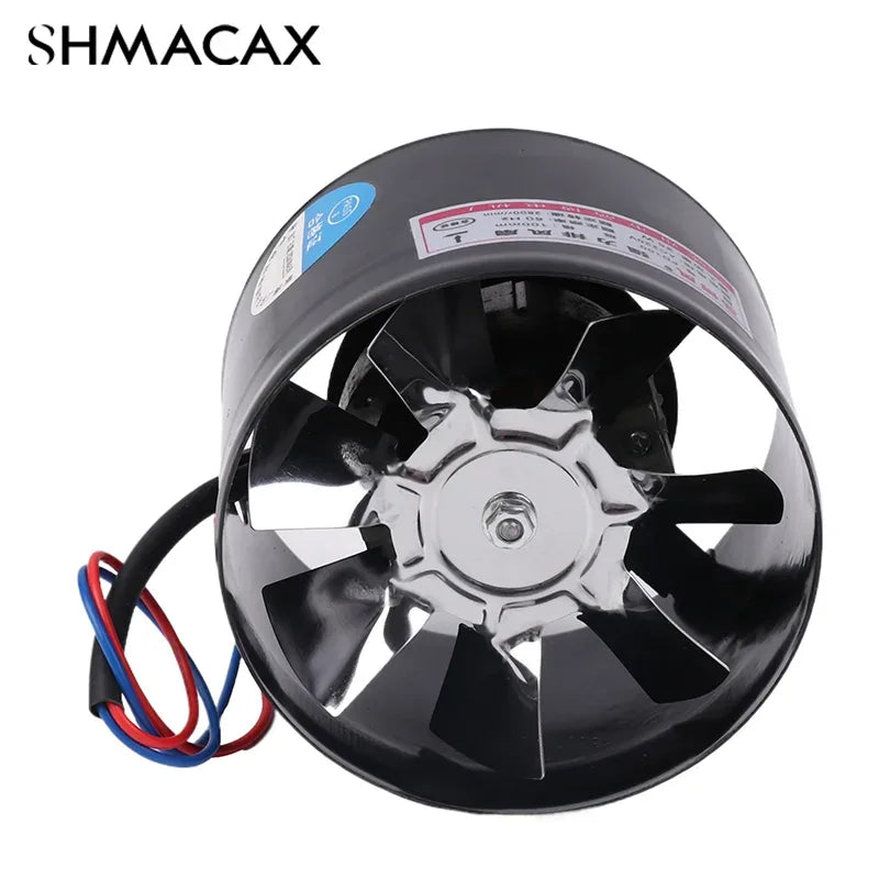 4 Inch Fan Air Ventilator For Home Kitchen Metal Pipe Ventilation Exhaust Fan Mini Extractor Bathroom Toilet Wall Fan Duct Fan