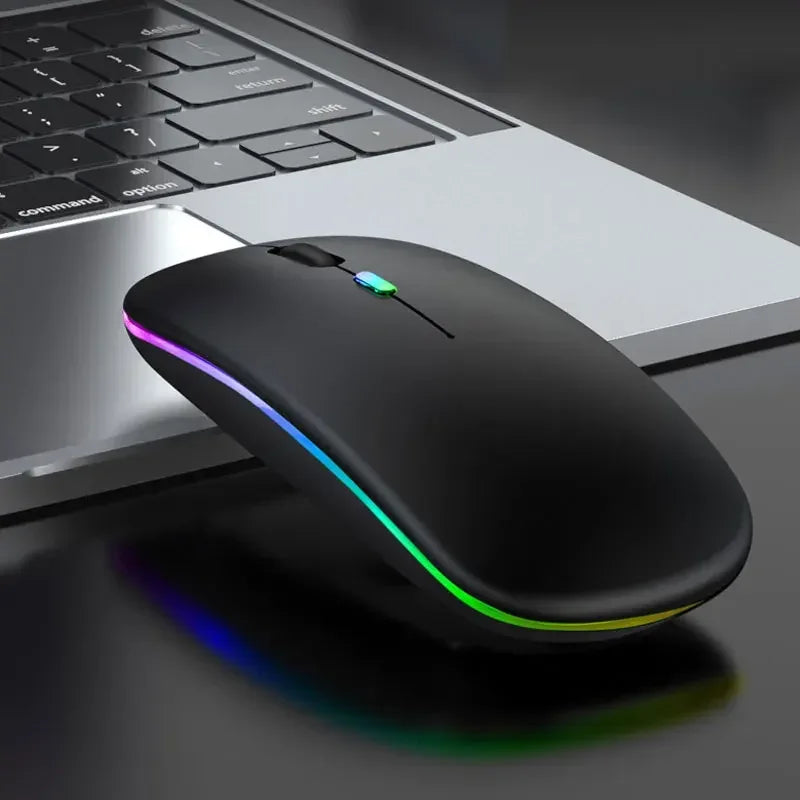 Tablet Phone Computer Bluetooth Wireless Mouse Charging Luminous 2.4G USB Wireless Mouse Portable Mouse