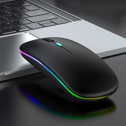 Tablet Phone Computer Bluetooth Wireless Mouse Charging Luminous 2.4G USB Wireless Mouse Portable Mouse