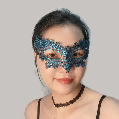 Halloween Mask Sexy Lace Velvet Material Mask Party Prom Costume Masquerade Mask Unisex Halloween Gifts Black Eye Mask Cosplay