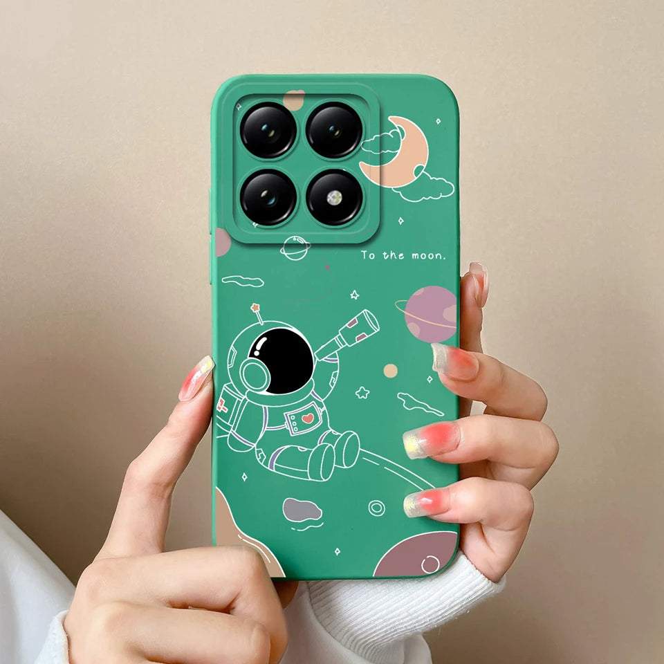 For Xiaomi 14T 14T Pro Cases Cartoon Astronaut Protective Durable Fashion Simplicity Soft Phone Cover For Xiaomi14T 14TPro Coque
