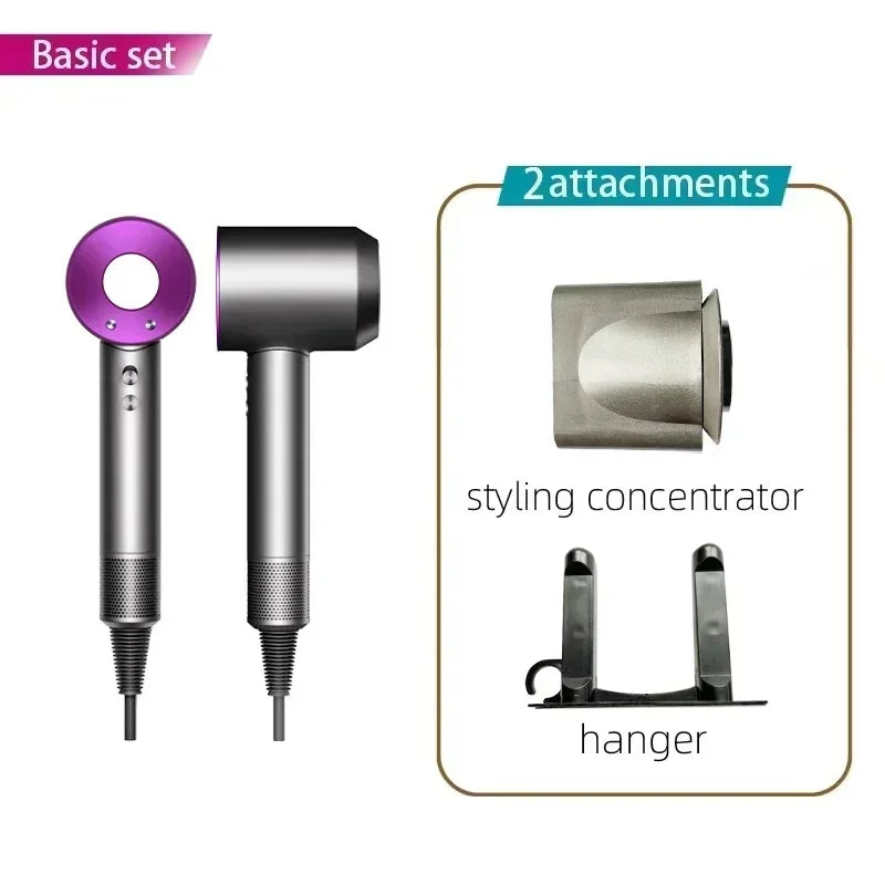 Sèche-cheveux Super Hair Dryer 220V sans balais, soin capillaire personnel, coiffage, outil à ions négatifs, programme de séchage, sèche-cheveux électrique à ions négatifs