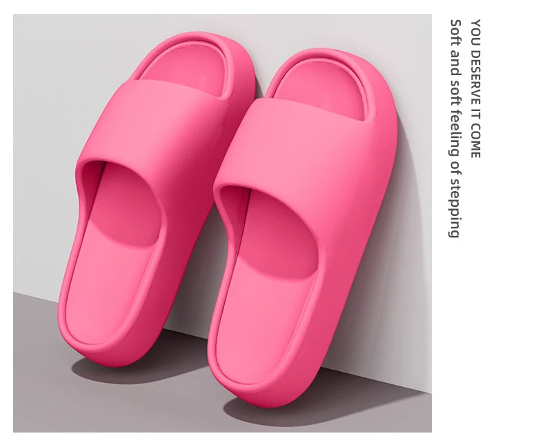 Men's Slippers for Summer Outdoor Wear, Indoor Thick-Soled Bathroom Shower, Anti Slip and Cool Slippers for Men
