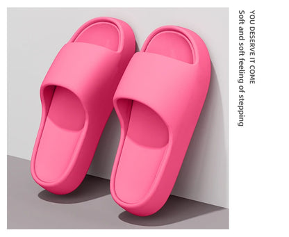 Men's Slippers for Summer Outdoor Wear, Indoor Thick-Soled Bathroom Shower, Anti Slip and Cool Slippers for Men