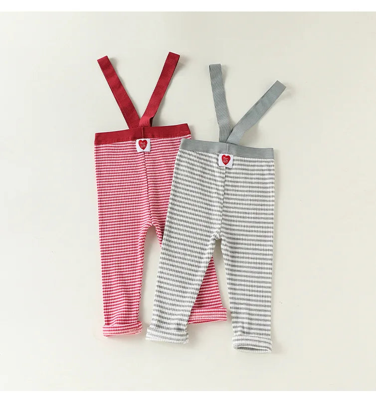 2026 Baby Boys Girls Pants Cotton High Waist Overalls PP Leggings