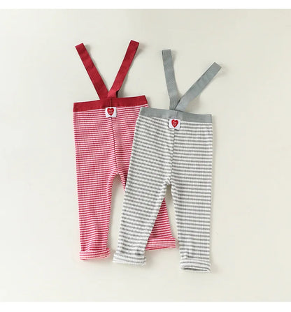 2026 Baby Boys Girls Pants Cotton High Waist Overalls PP Leggings