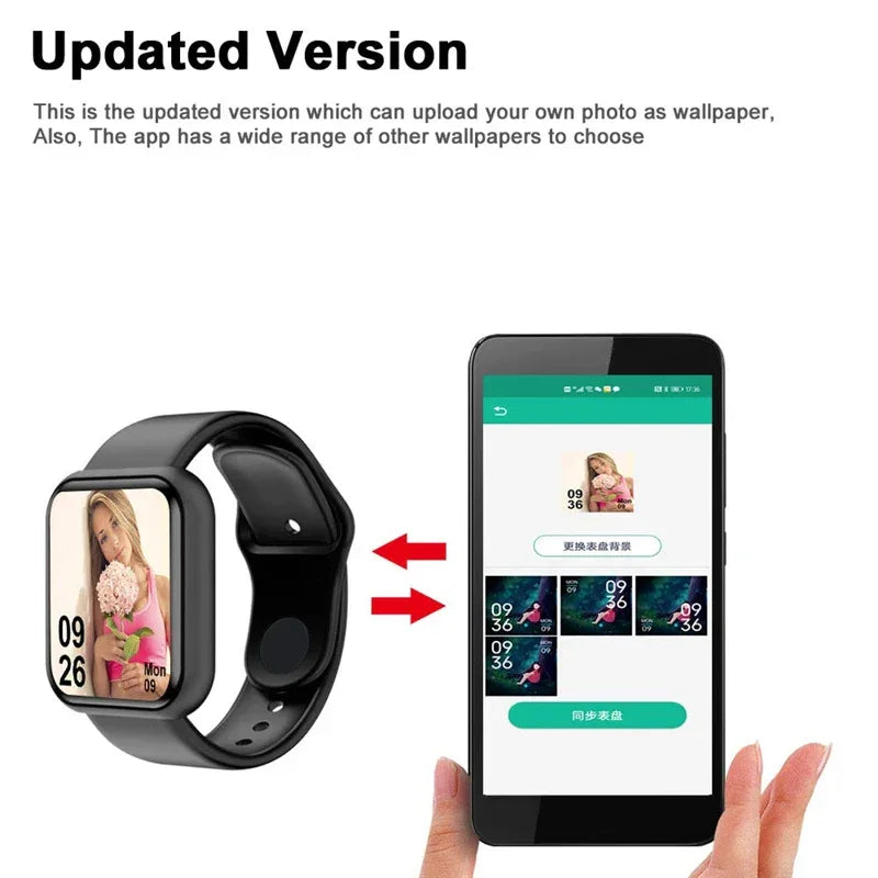 Watch Bluetooth Pro Smart Fitness Tracker Sports Watch Heart Rate Monitor Blood Pressure Smart Watch Bracelet for Android IOS