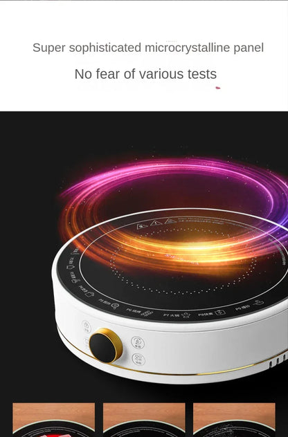 New Electric Ceramic Stove Home Mini Tea Cooker 2000W High Power Induction Cooktop Round Induction Cooker Kitchen Appliances 인덕션