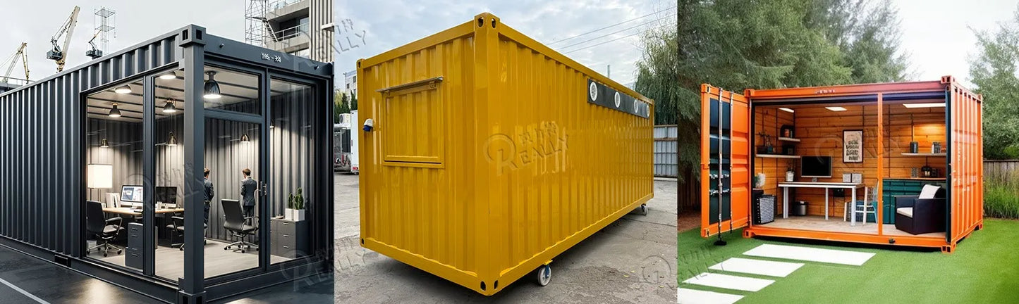 NEW Folding Container Home Luxury Portable Office 20Ft Prefab Container House Restaurant  for Temporary Site Offices