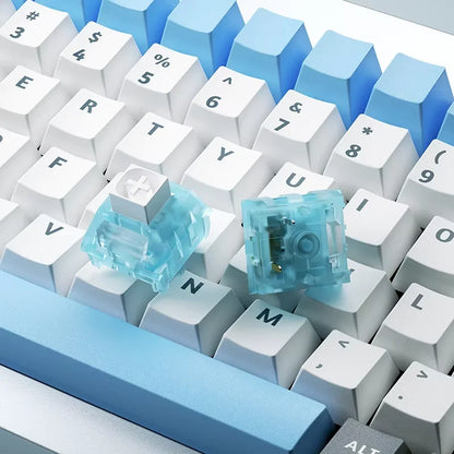 Kailh Arctic Fox Switches Clicky Tactile Keyboard Switch 5 Pins 63g RGB Switch With Light Guide Mechanical Keyboard MX Switches