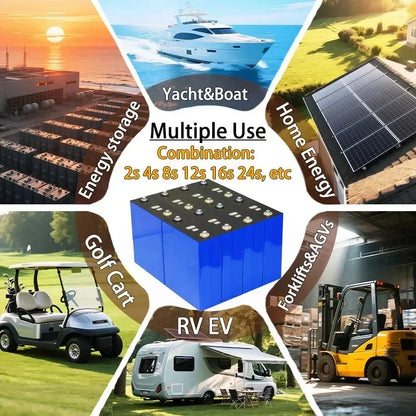 3.2V 360ah 340ah 100ah Lifepo4 Grade A battery 3C high-power energy storage rechargeable battery IY olf solar energy camping