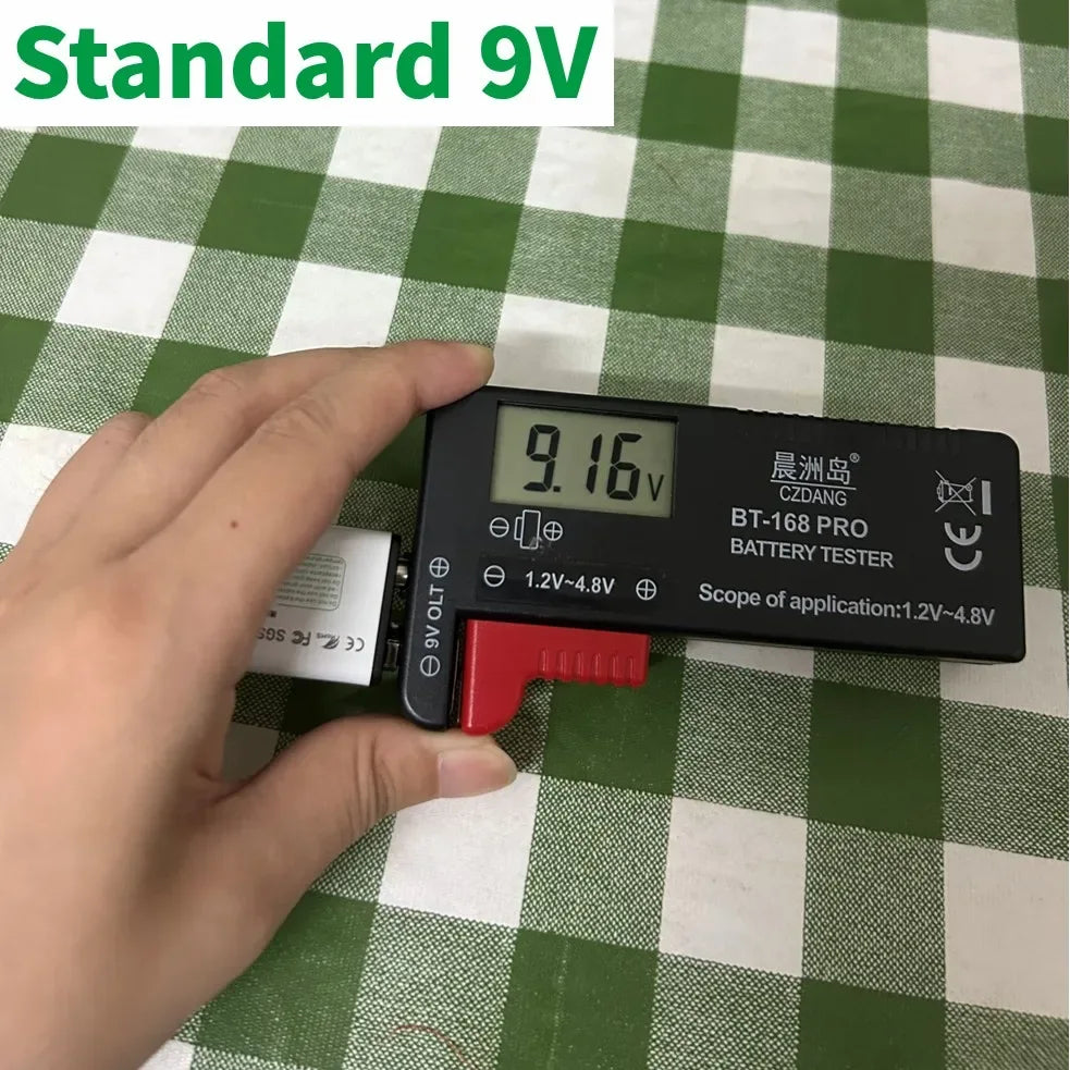 Rechargeable 9V Battery USB-C Charge,21800mWh Long-lasting 9V Li-Ion Battery with Free Cable,for Smoke Alarm,Camera,Clocks,Audio