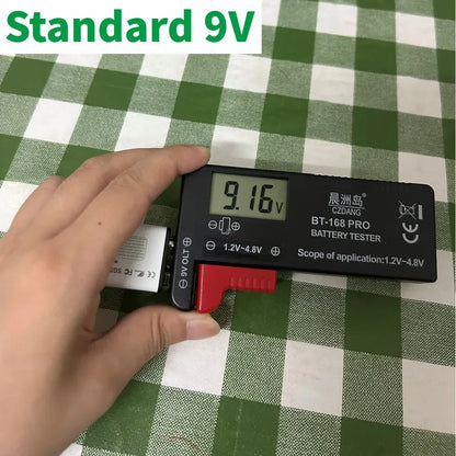 Rechargeable 9V Battery USB-C Charge,21800mWh Long-lasting 9V Li-Ion Battery with Free Cable,for Smoke Alarm,Camera,Clocks,Audio