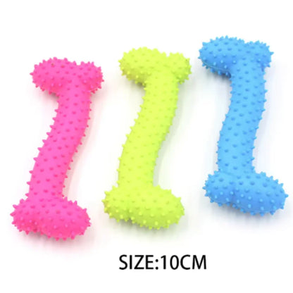 Dog Teething Toy Chew Stick Bite Resistant Fun Leak Proof Food Toy Pet Teether Cleaner Stick