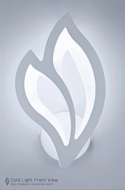 Modern LED Wall Lamp Bedroom Bedside Leaf Wall Lamp Sconces Living Room Home Indoor Lighting Fixture Minimalist Led Night Light