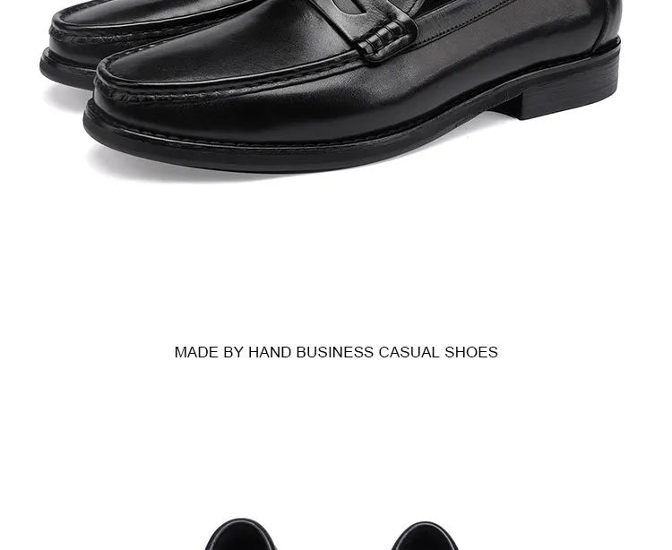 Vintage Top Layer Genuine Leather Slip on Loafers Breathable Moccasins Driving Design Casual Cowhide Shoes for Men