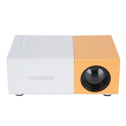 Outdoor Projector Small Projector 1080P Portable 100ANSI 1000LM Brightness Manual Focus 100in Screen Support LED Movie Projector