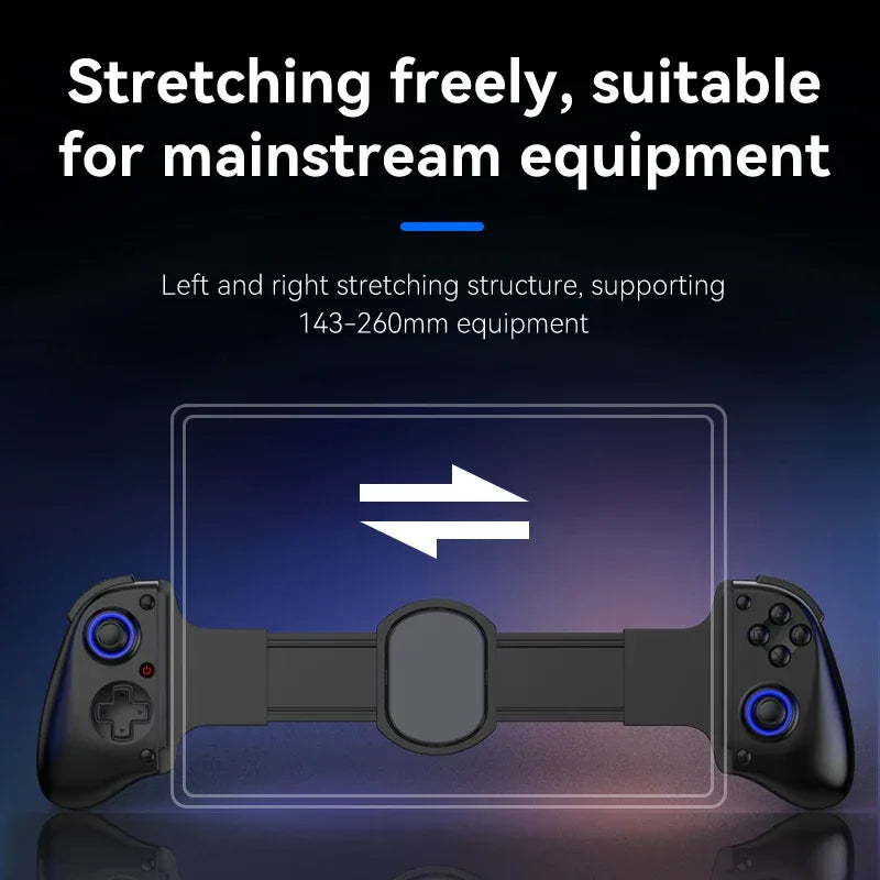 D11 Stretchable Game Controller Hall Trigger Supports Android Phone/Tablet/Switch/PC/iOS/XBOX Streaming Controller