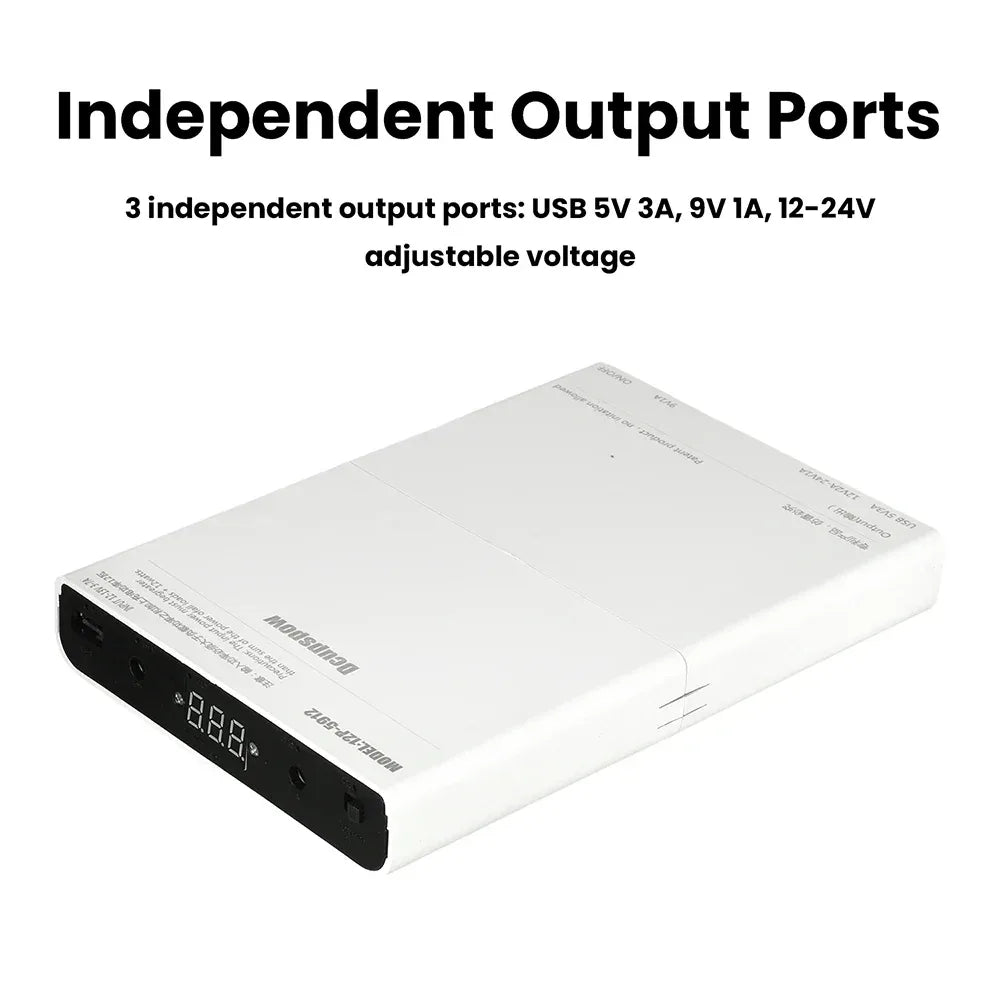 12 Sections UPS Battery Box Uninterrupted Power Supply Power Supply Storage Case 12x 18650 Battery shell for WiFi Router