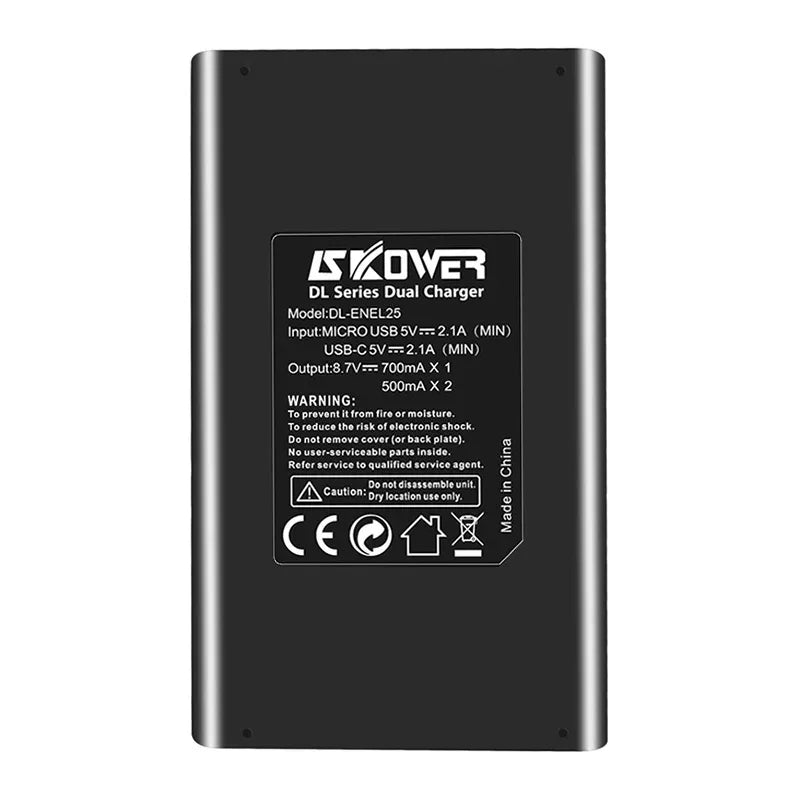 Dual Camera Battery Charger for Sony NP-FW50 FZ100 BX1 Canon LP-E6 E8 E17 NB-13L fuji NP-W235 W126 Nikon EN-El15 EL25 Panasonic