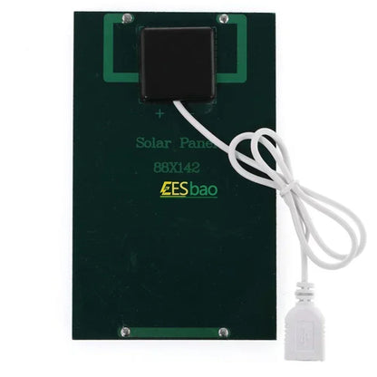 5V USB Solar Charger Outdoor Portable Waterproof Hiking Camping for Power Bank Phone Small Electronics  portable solar panel