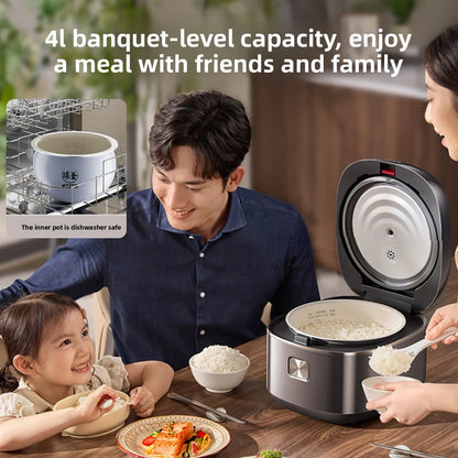 SUPOR 4L Rice Cooker 0-Fluorine Glazed Ball Pot Micro Pressure 21-Min Fast Cook Anti-Overflow 220V