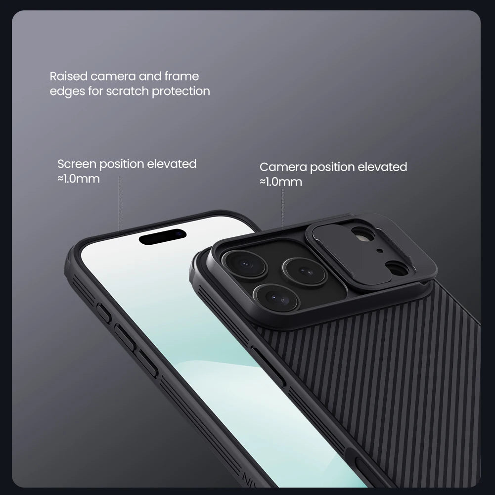 Nillkin For iPhone 17 Pro Max 17 Air iPhone 16 Pro Max 16 Plus CamShield Pro Magnetic Slide Camera Protector Cover