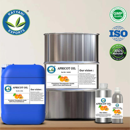 Industrial Grade 5 KG Apricot Kernel Carrier Oil Pure Prunus Armeniaca Oil Natural Cold Pressed - By Katyani Exports Wholesaler