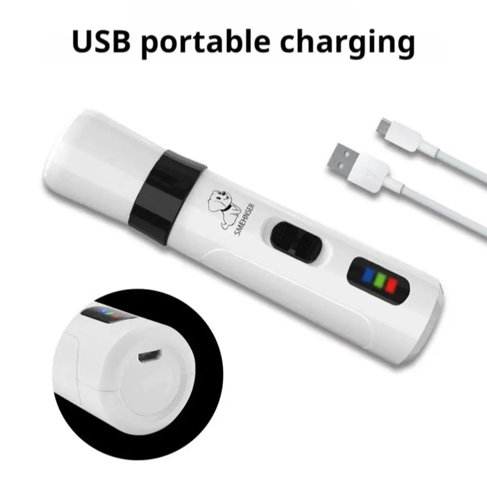 Dog Nail Grinders Painless USB Charging Rechargeable Pet Nail Clippers Quiet Electric Dog Cat Paws Nail Grooming Trimmer Tools