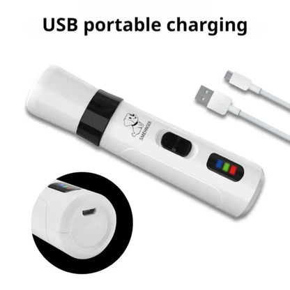 Dog Nail Grinders Painless USB Charging Rechargeable Pet Nail Clippers Quiet Electric Dog Cat Paws Nail Grooming Trimmer Tools