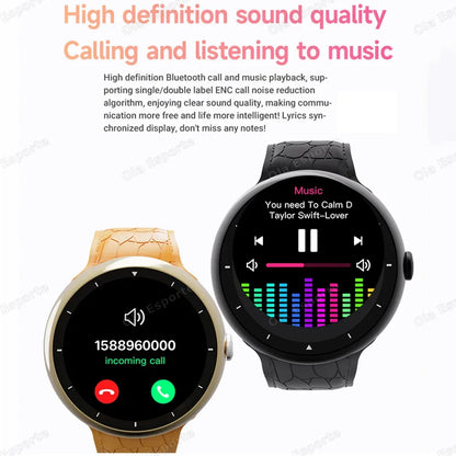 7 in 1 Strap Smart Watch Sports Watch Men Women AMOLED Screen GPS Bluetooth Calls Waterproof SmartWatch for Android IOS 2025 New