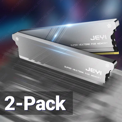 JEYI RAM Heatsink DDR2 DDR3 DDR4 DDR5 Aluminum Cooling Heatsink Memory With Thermal Pads Desktop for PC Easy Installation